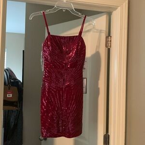 Beautiful, new red wine colored mini dress! Size XS!